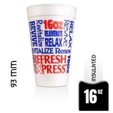 Refresh Express Foam 16oz - 500 Cups