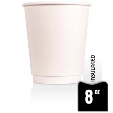 Unprinted Insulated Paper 8oz - 784 Cups