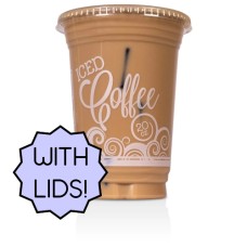 Barista PET Plastic 20oz — Lids Co-Packed - 400 Each