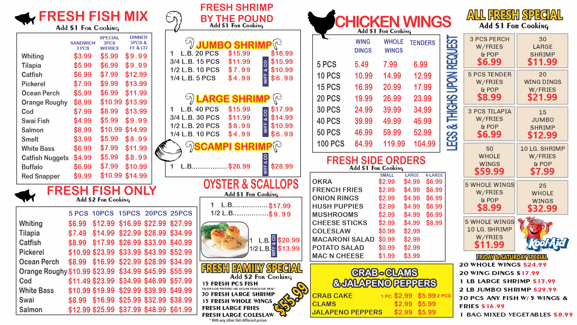 Livernois Fresh Fish & Seafood Menu AmanaD