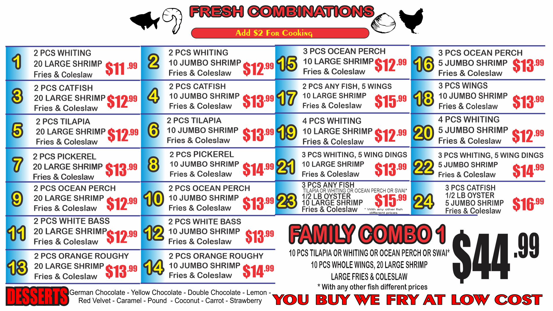 Livernois Fresh Fish & Seafood Menu AmanaD